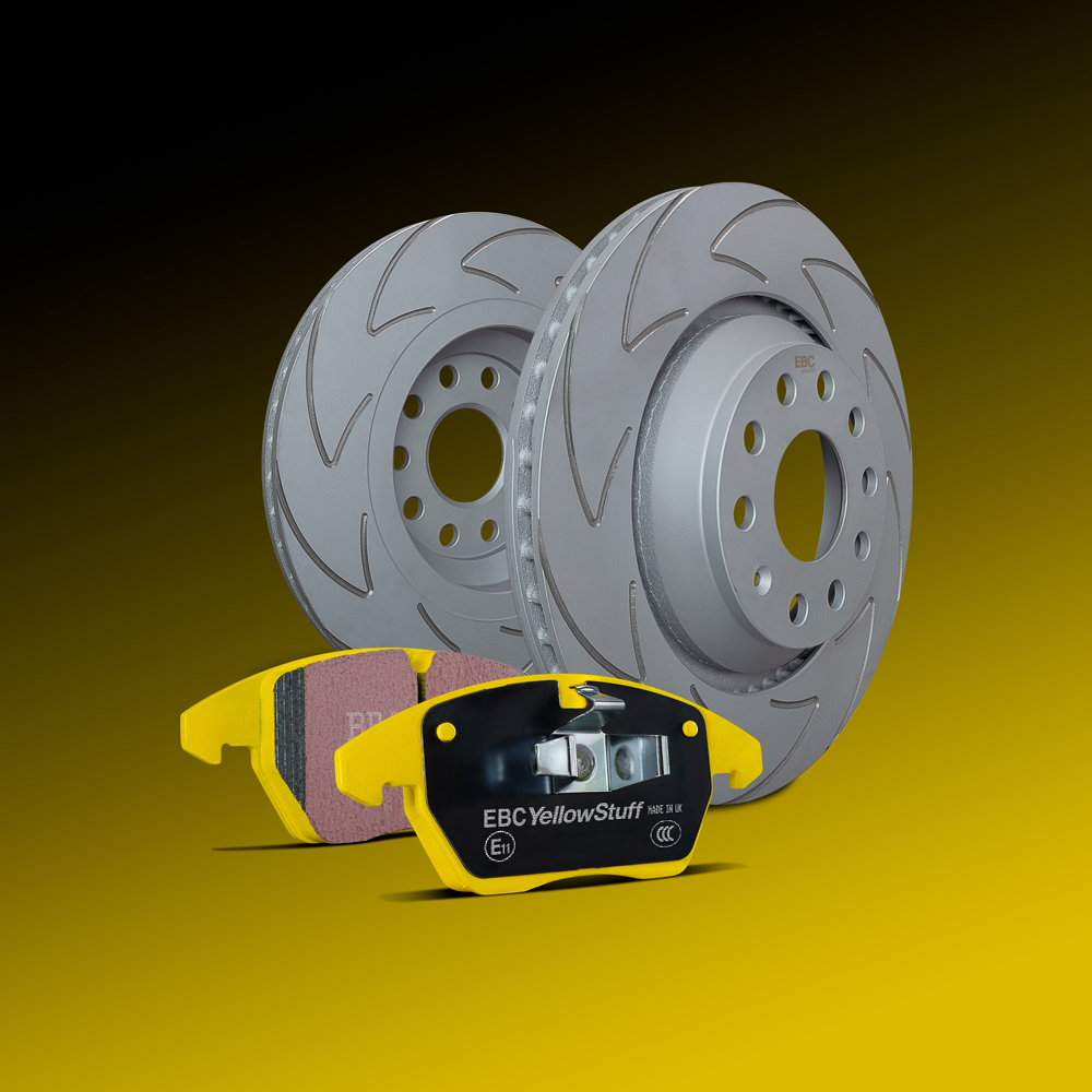 新品未使用 NicePBT Blancks Yellow ブランク 黄 PBT EBC PD18K Kit Yellowstuff Sport Brake Pads and BSD Blade Style
