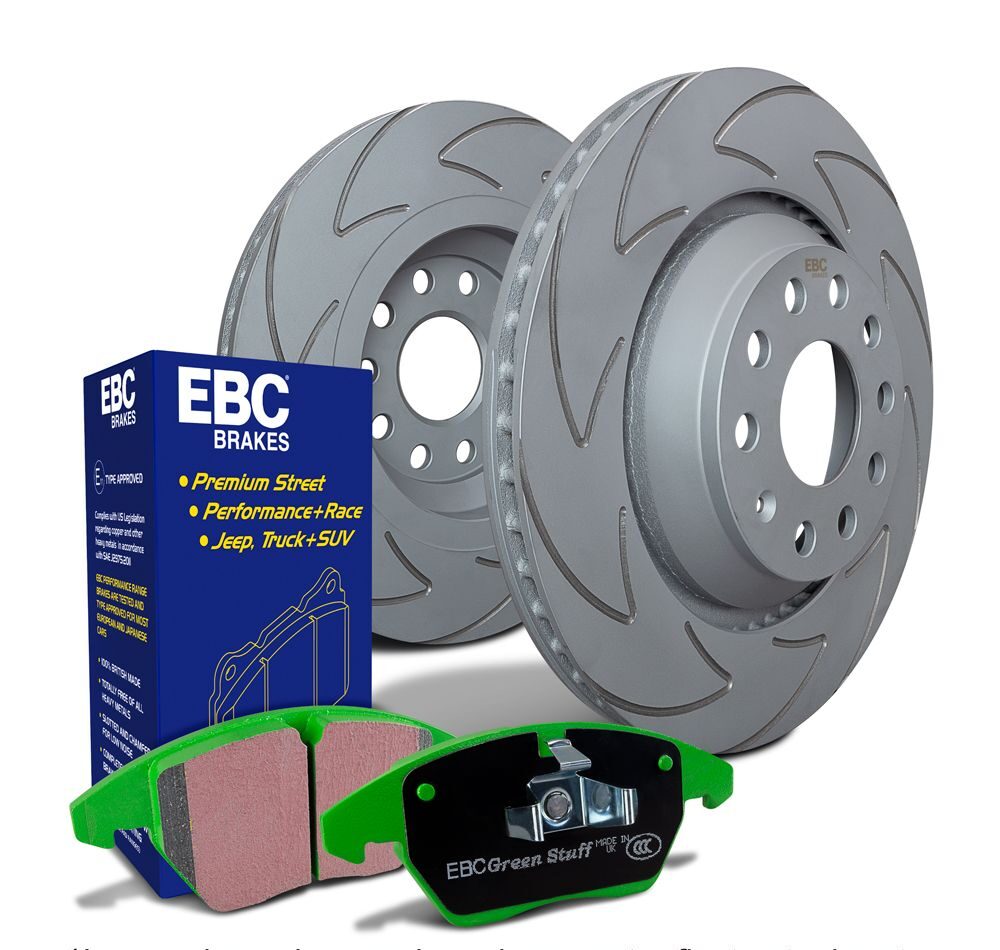 EBC PD16K Kit Greenstuff Sport Brake Pads and BSD Blade Style