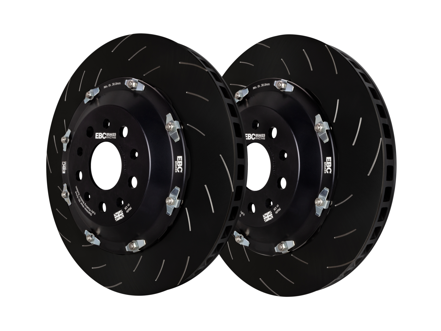 Compact Brake Racing EBC Brakes Racing 2-Piece Fully-Floating Discs Achieve ECE R90 Approval ...