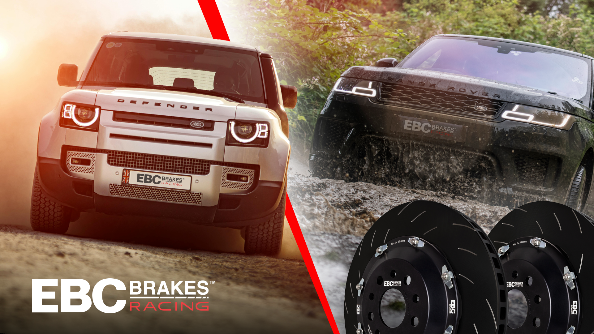 Now Available: EBC Brakes Racing Fully Floating Two-Piece Discs for Recent Land Rover Defender and Range Rover Models